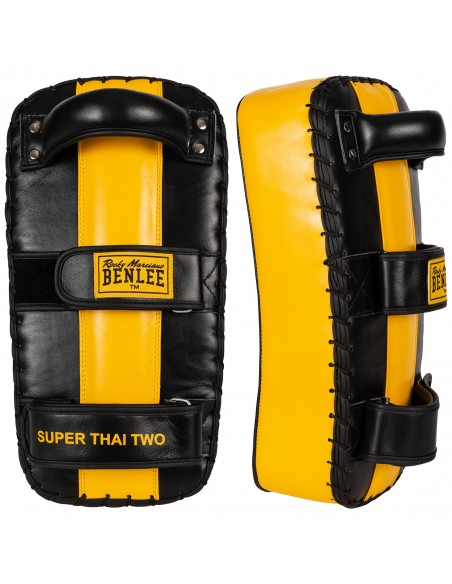 BENLEE leather pads: Curved Thai pads for full training control