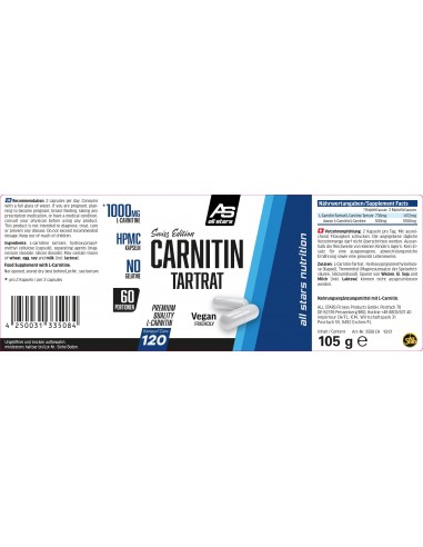 Acheter des gélules de L-carnitine - All Stars dans une boutique en ligne suisse