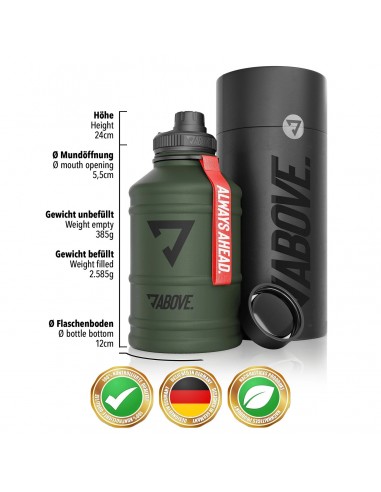 Above Trinkflasche Edelstahl 2,2 Liter