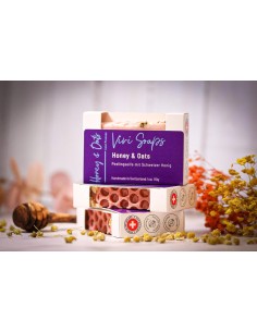 Sapone al miele - Sapone esfoliante con miele svizzero e argilla rosa