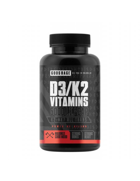 Strengthen the immune system with vitamin D3 + K2 from Gods Rage