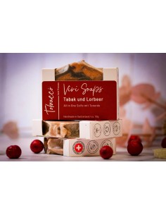 Savon au tabac et au laurier - savon naturel fait à la main pour les hommes