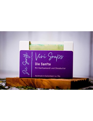 Savon de chanvre - La douceur - savon artisanal à l'huile de chanvre et au beurre de karité