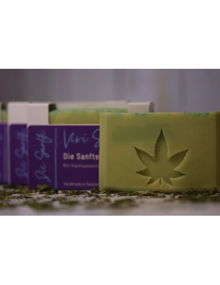 Savon de chanvre - La douceur - savon artisanal à l'huile de chanvre et au beurre de karité