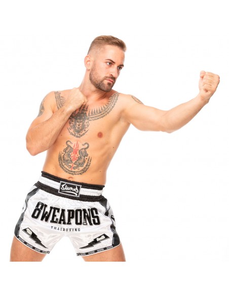 Buy Thai Shorts Carbon Snow Night 8WEAPONS in the Swiss online shop