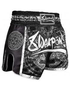 8 Weapons Sak Yant Tigers - Pantaloncini Muay Thai Carbon da comprare online