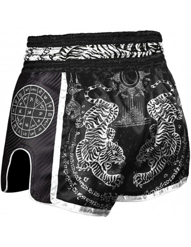 Sak Yant Tigers - Short Muay Thai Carbon de 8 Weapons acheter en ligne