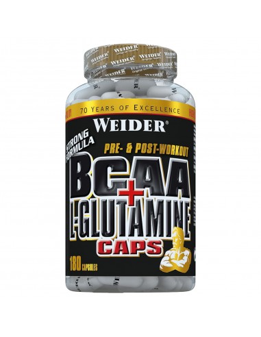 Maximise muscle building & protection with WEIDER® BCAA + Glutamine Caps