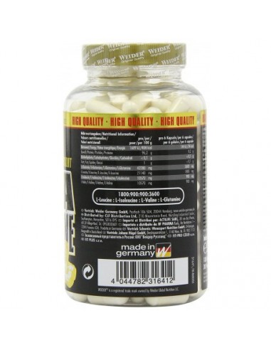 Maximise muscle building & protection with WEIDER® BCAA + Glutamine Caps