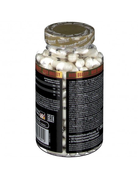Maximise muscle building & protection with WEIDER® BCAA + Glutamine Caps
