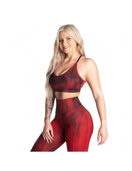 Better Bodies High Line Short Top - Chili Red Grunge