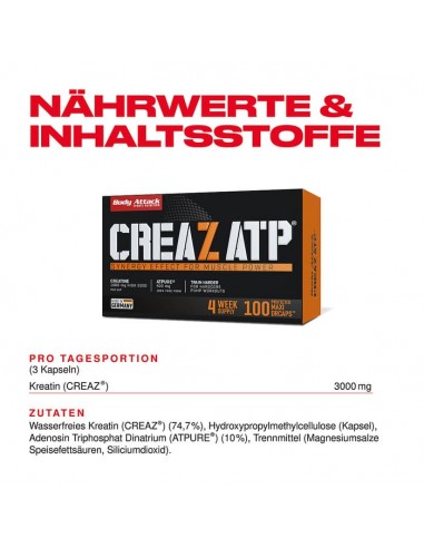 Augmente ta force et ton endurance avec Body Attack Creaz ATP - Teste-le maintenant !