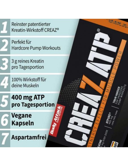 Augmente ta force et ton endurance avec Body Attack Creaz ATP - Teste-le maintenant !