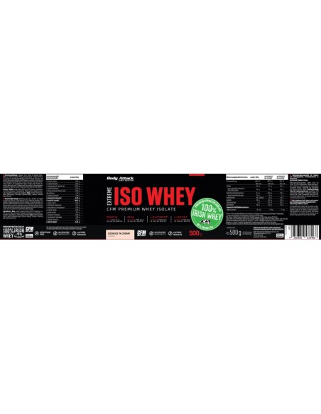 Iso Whey extrême : plus de 10 000 mg de BCAA & 7 600 mg de glutamine par portion
