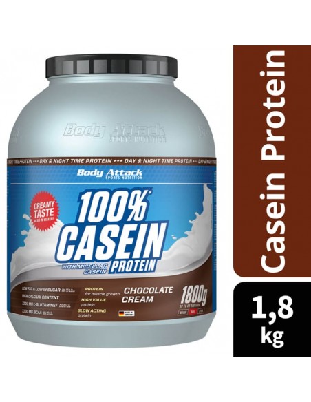 Body Attack 100% Casein Protein 1800g