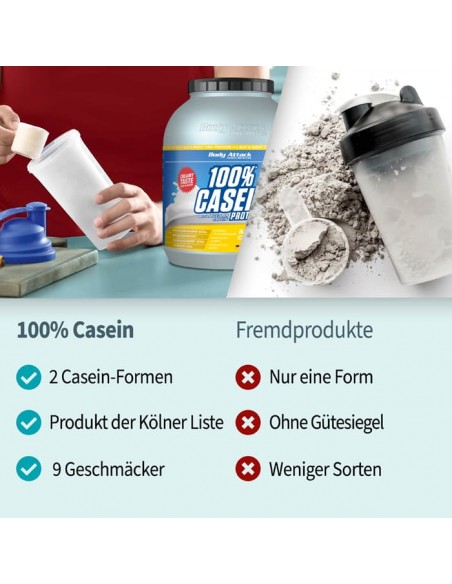 Dors en forme avec Body Attack 100% protéines de caséine