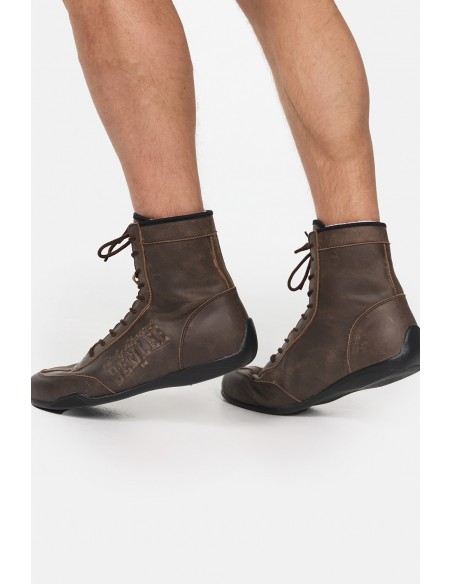 Chaussures de boxe en cuir premium de BENLEE : adhérence optimale & confort