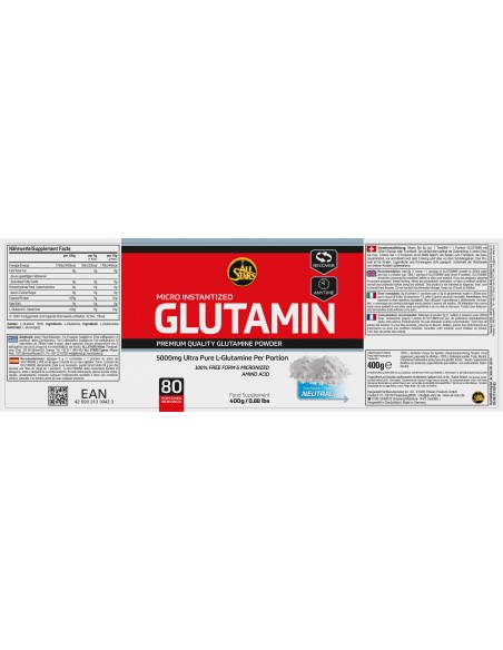 All Stars 100% L-Glutamin Pur 400g