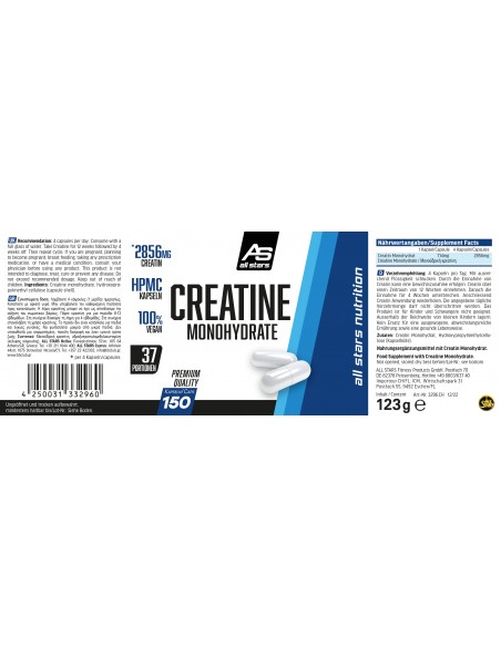 Creatine Mega Caps 150 Caps - All Stars - buy in Swiss online shop