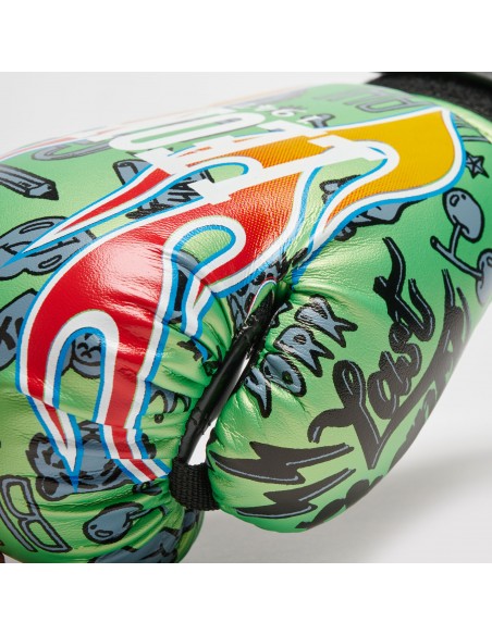 Gants de boxe Leone Flames pour enfants : ajustement parfait & confort