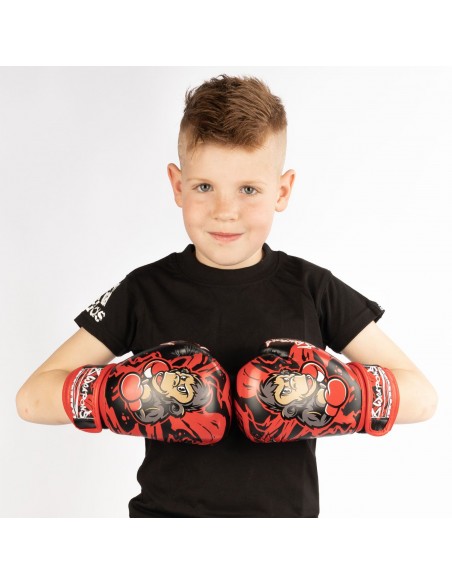 8 Weapons Joe Kinder Boxhandschuhe Rot
