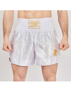 Pantaloni Kickboxing - Leone Basic white acquistare nel negozio online svizzero