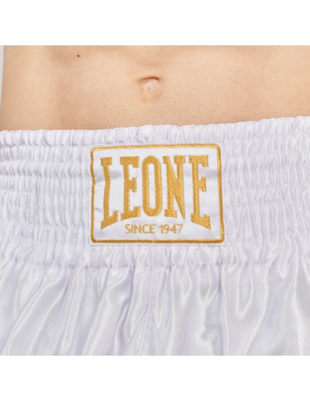 Pantaloni Kickboxing - Leone Basic white acquistare nel negozio online svizzero