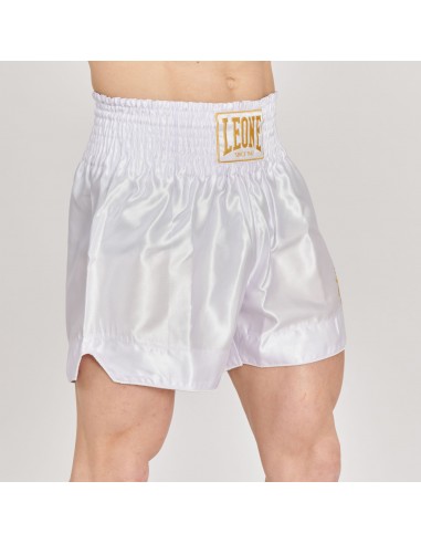 Pantaloni Kickboxing - Leone Basic white acquistare nel negozio online svizzero