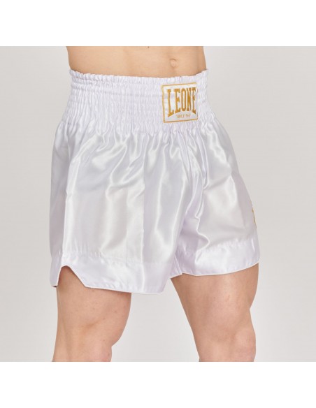 Pantaloni Kickboxing - Leone Basic white acquistare nel negozio online svizzero