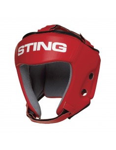 Protezione per la testa da competizione IBA di Sting in rosso