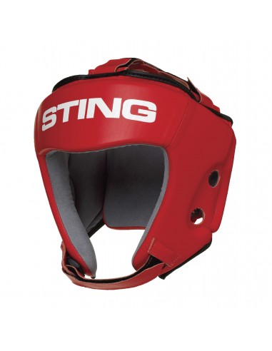 Protection de tête de compétition IBA de Sting en rouge