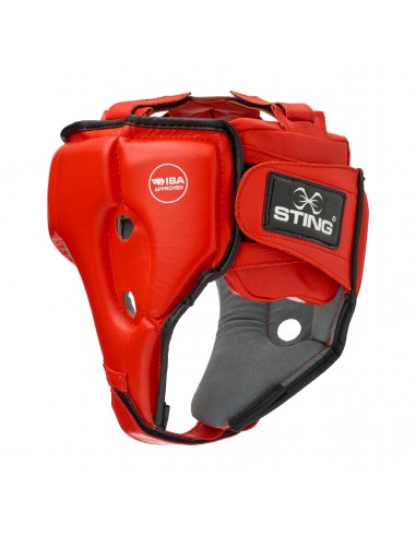 Protection de tête de compétition IBA de Sting en rouge