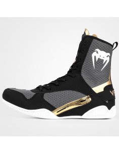 Boxing Boots Elite Black -Gold - Buy boxing shoes online from Venum 2