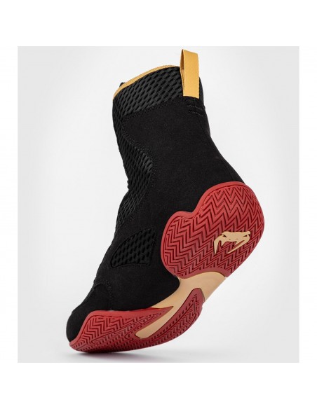 Bottes de boxe Contender - Acheter des chaussures de boxe de Venum en noir/rouge/or