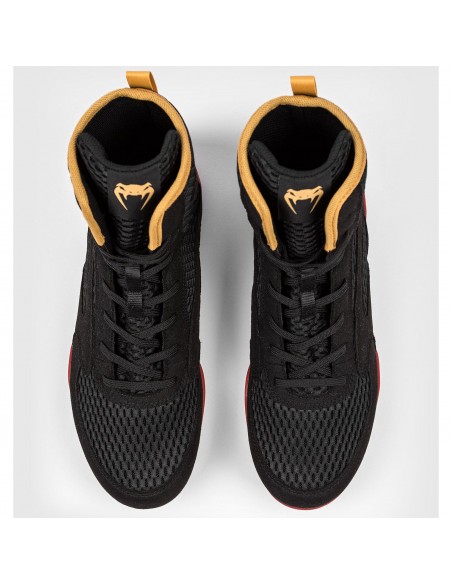 Bottes de boxe Contender - Acheter des chaussures de boxe de Venum en noir/rouge/or
