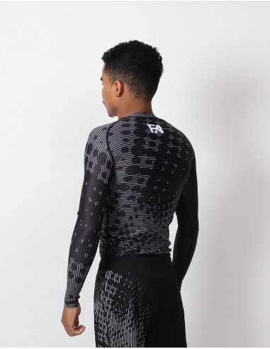Fight Apparel Rashguard Black Ranked Langarm