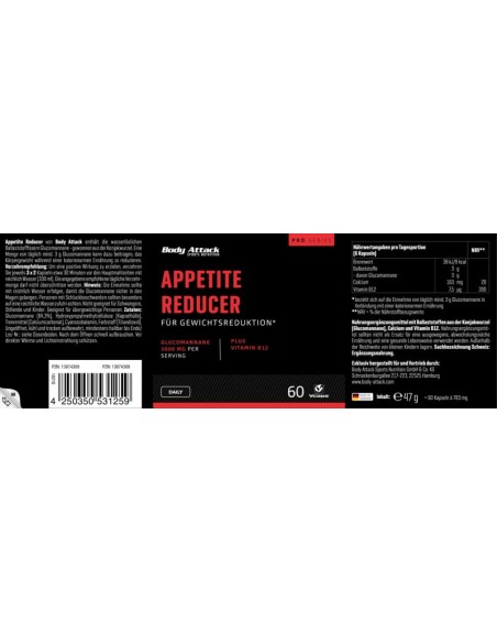 Body Attack Appetit Reducer Men 60 Stk