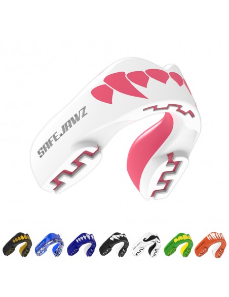 Acquista il paradenti Safejawz Extro Series "Fangz Pink" online