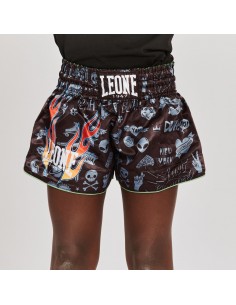 Acheter des pantalons de kick-thaï pour enfants - Leone Flames en ligne 2