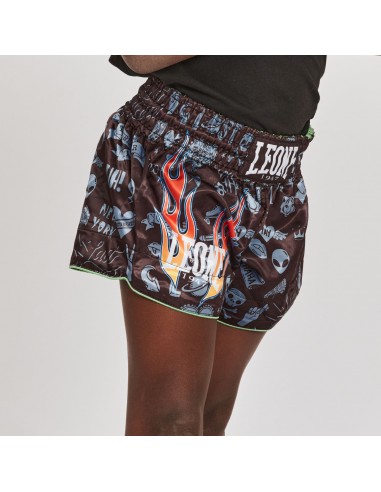 Pantaloncini da boxe kick thai per bambini - Leone Flames acquista online