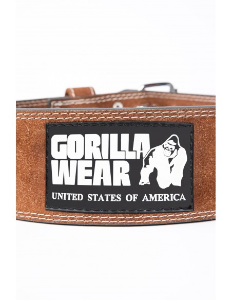 Gorilla Wear 4 Inch Lifting Belt Leder Braun