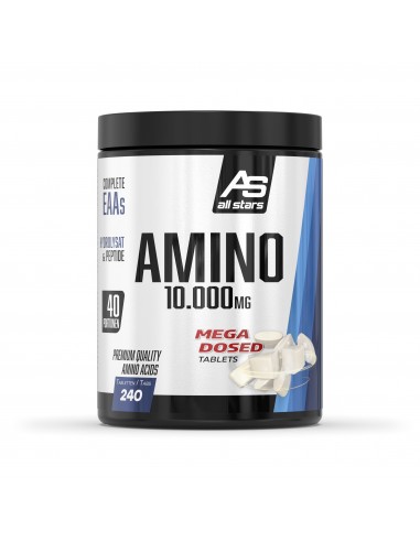 Muscle building & muscle maintenance: All Stars Amino 10,000 capsules in focus