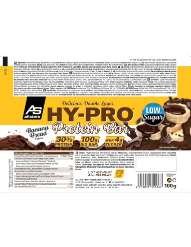 All Stars Hy Pro Bar 24 x 100g