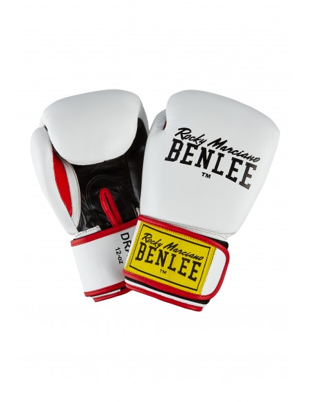 Training in style: White leather boxing glove "Draco" from BENLEE