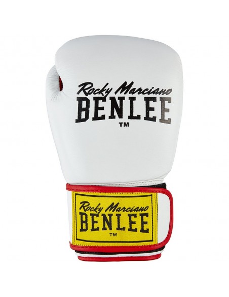 Training in style: White leather boxing glove "Draco" from BENLEE