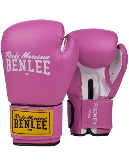 Benlee Boxing Gloves Rodney Pink: Synthetic leather boxing gloves for women