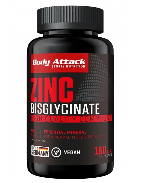 Body Attack Zinc Bisglycinate 160Stk