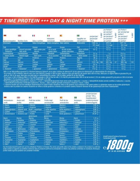 Dors en forme avec Body Attack 100% protéines de caséine