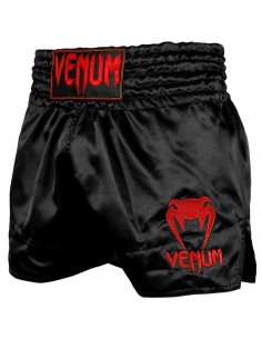 Short Muay Thai de Venum avec détails rouges shop online