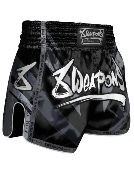 8 Weapons Mauy Thai Shorts Shift Schwarz/Matt